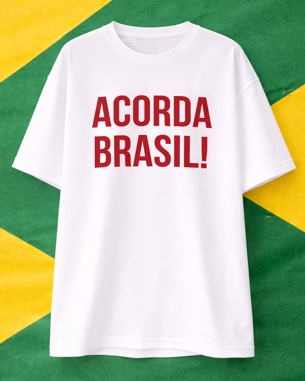 Camiseta Oversized - ACORDA BRASIL