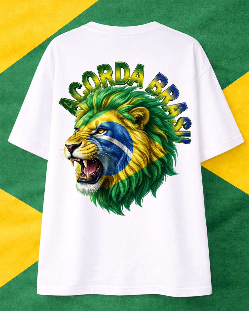 Camiseta Oversized - ACORDA BRASIL
