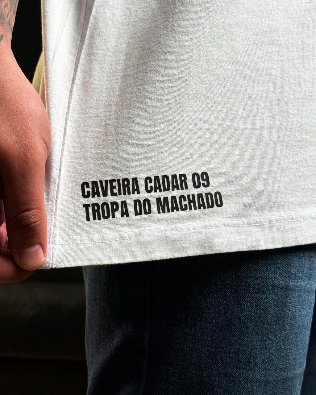 Camiseta Oversized BRANCA - Cão Pastor
